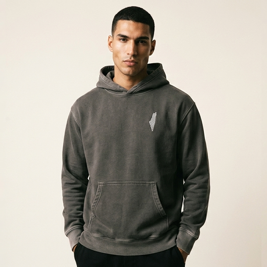 Palestine Map Hoodie — Vintage Pigment Series