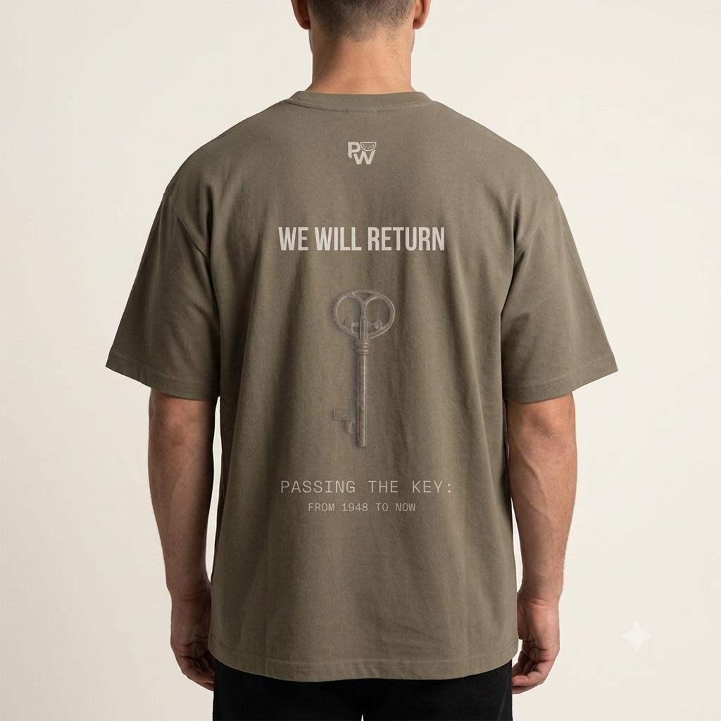 Return Key Oversized Tee - Palestine 1948