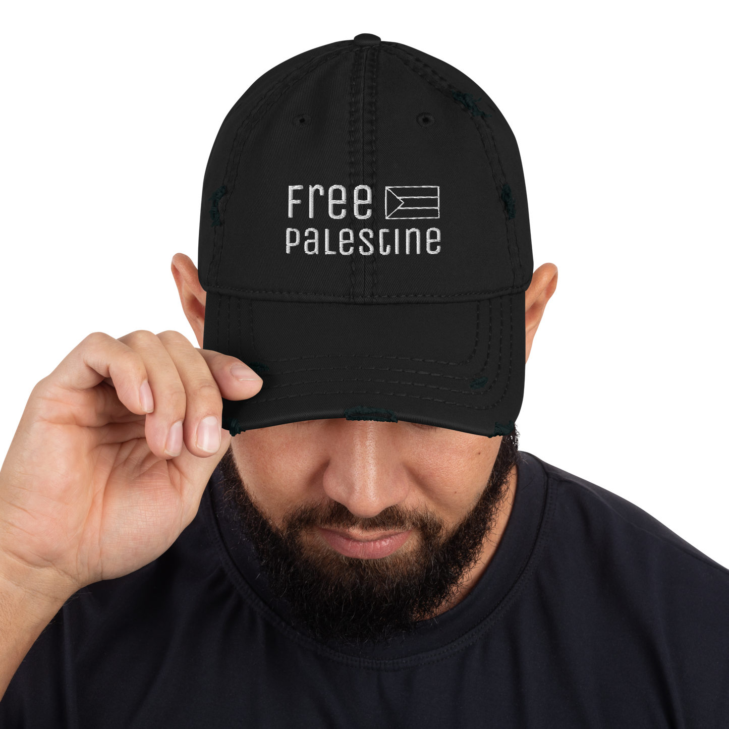 Free Palestine - Distressed Dad Hat