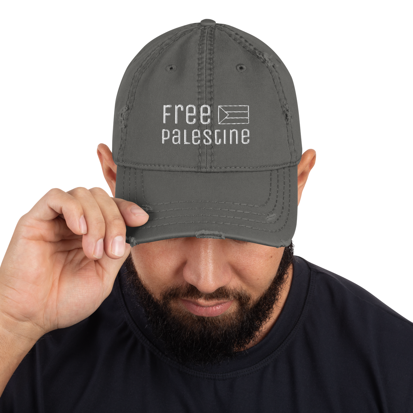 Free Palestine - Distressed Dad Hat