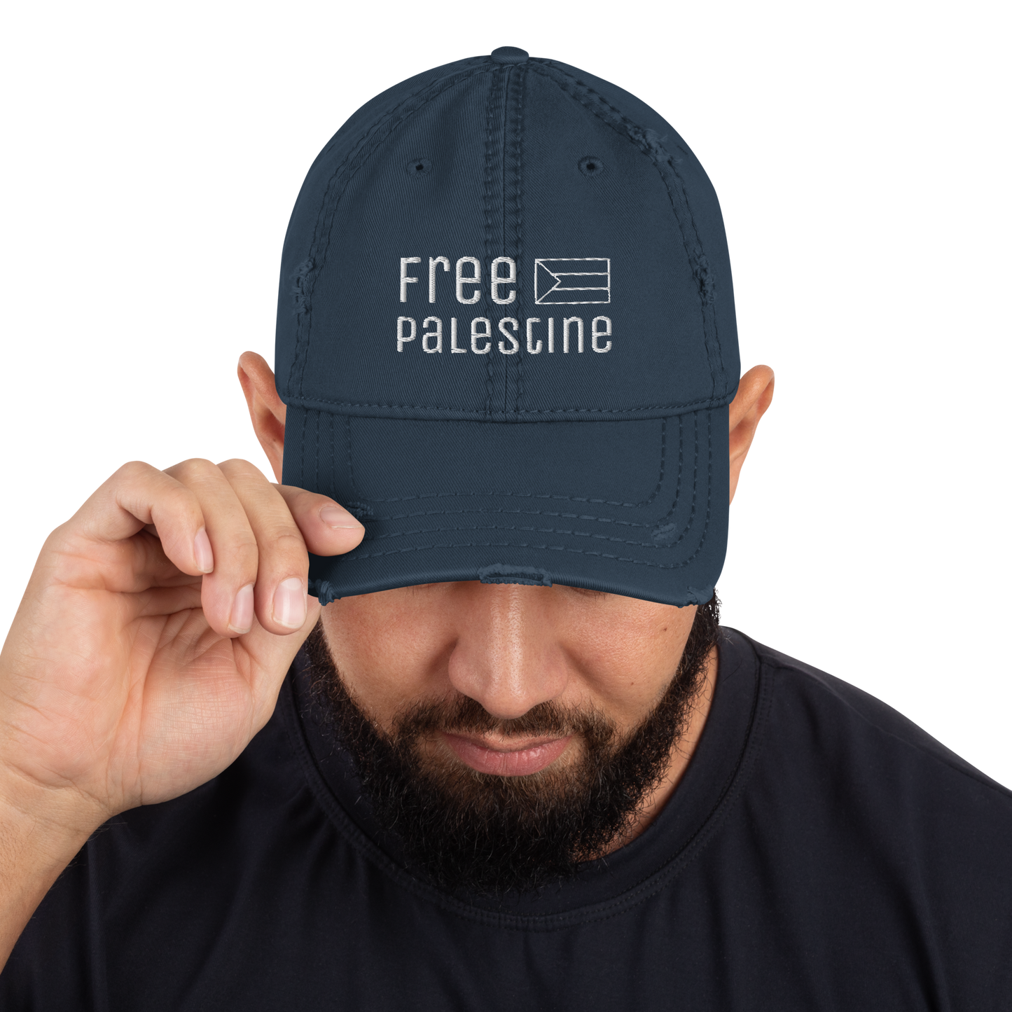 Free Palestine - Distressed Dad Hat